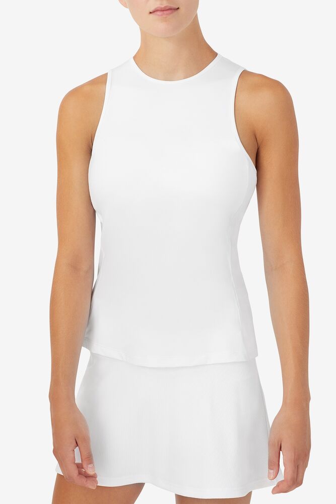 Blanc Line Racerback Tank 100 Femme|WMVF-84440003