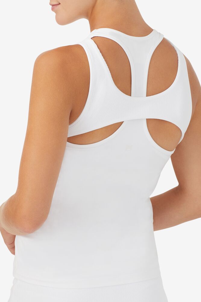 Blanc Line Racerback Tank 100 Femme|WMVF-84440003