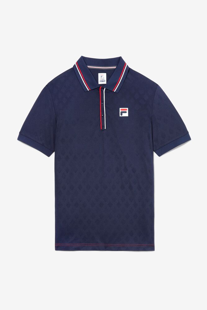 Heritage Tennis Jacquard Polo 412 Homme|SVCX-77251477