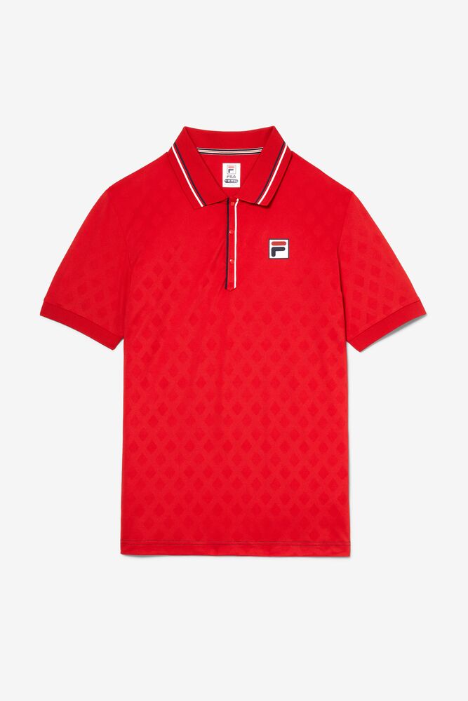 Heritage Tennis Jacquard Polo 622 Homme|WYNE-12893456