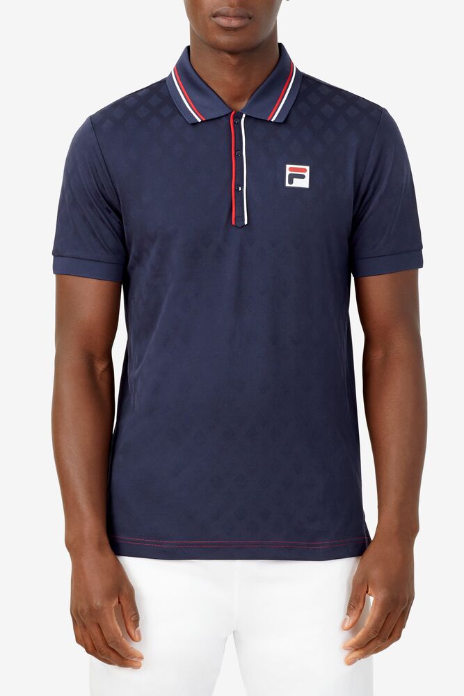 Heritage Tennis Jacquard Polo 412 Homme|SVCX-77251477