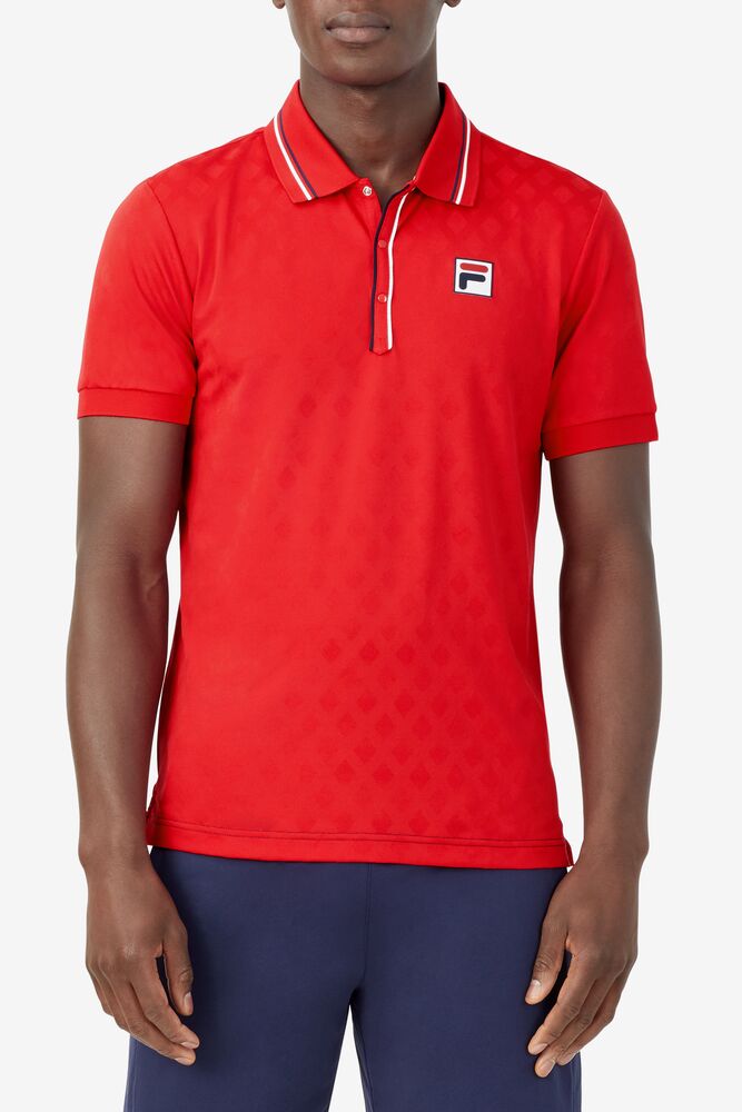 Heritage Tennis Jacquard Polo 622 Homme|WYNE-12893456