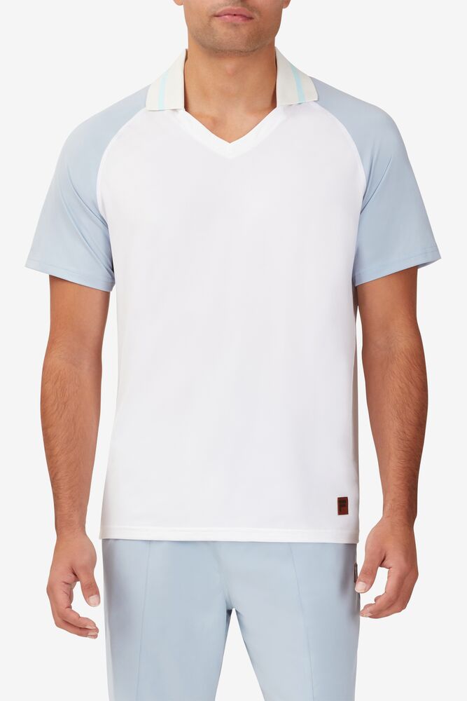 Cross Court V-neck Polo 100 Homme|YSYF-13074394