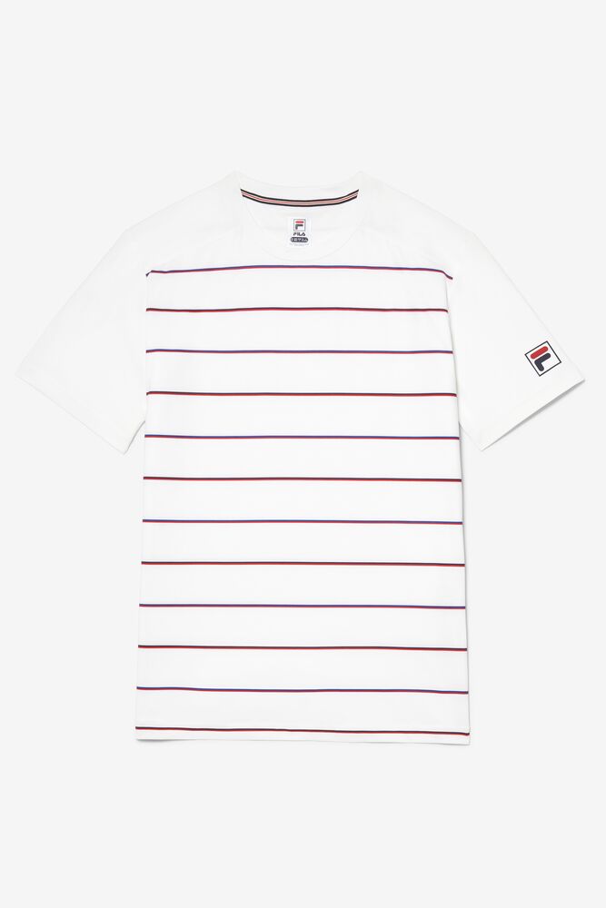 Heritage Tennis Striped Crew 100 Homme|HNFX-85400434