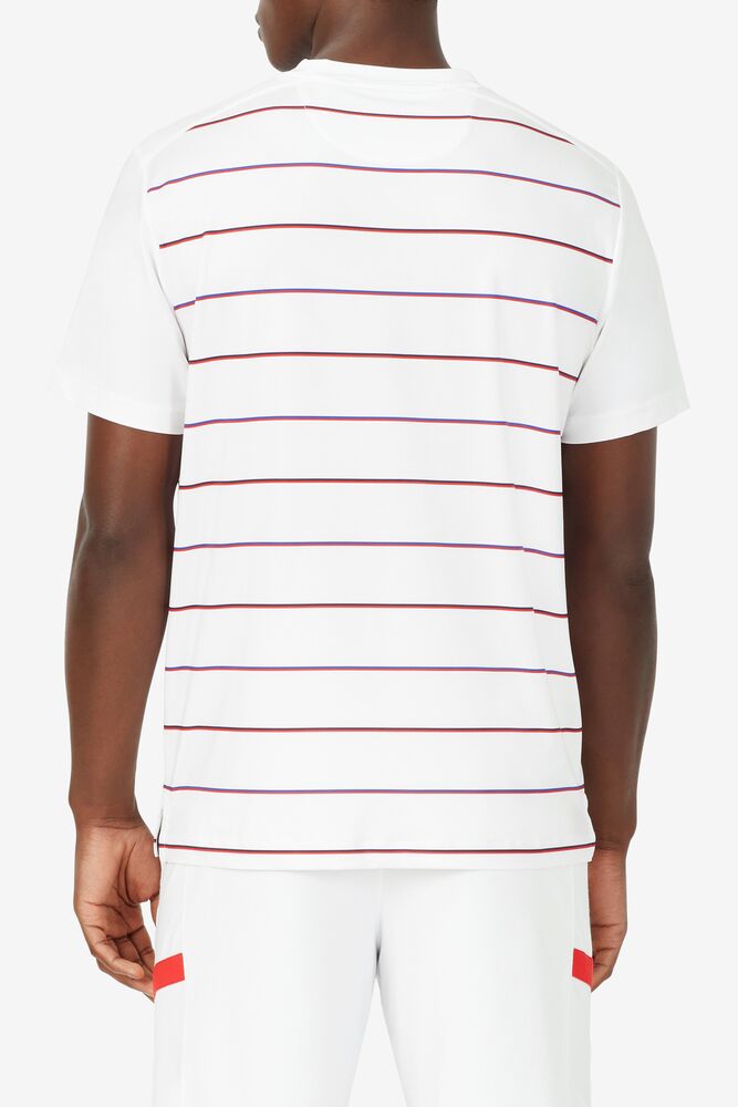 Heritage Tennis Striped Crew 100 Homme|HNFX-85400434