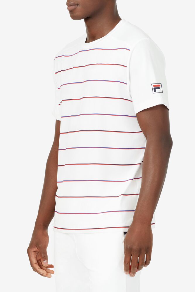 Heritage Tennis Striped Crew 100 Homme|HNFX-85400434