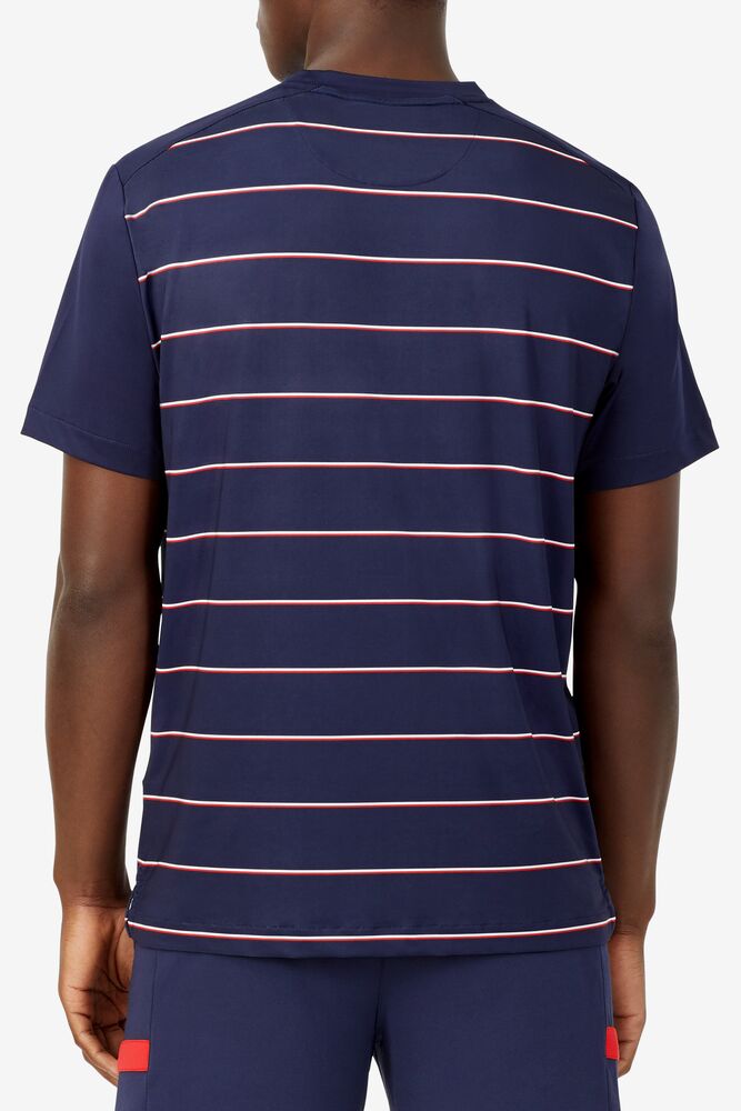 Heritage Tennis Striped Crew 412 Homme|IPEE-13116525