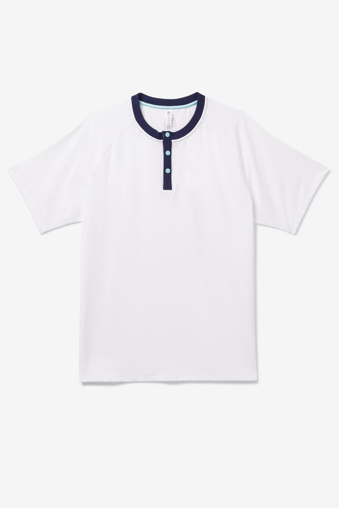 Cross Court Short Sleeve Henley 100 Homme|HZFM-80911762