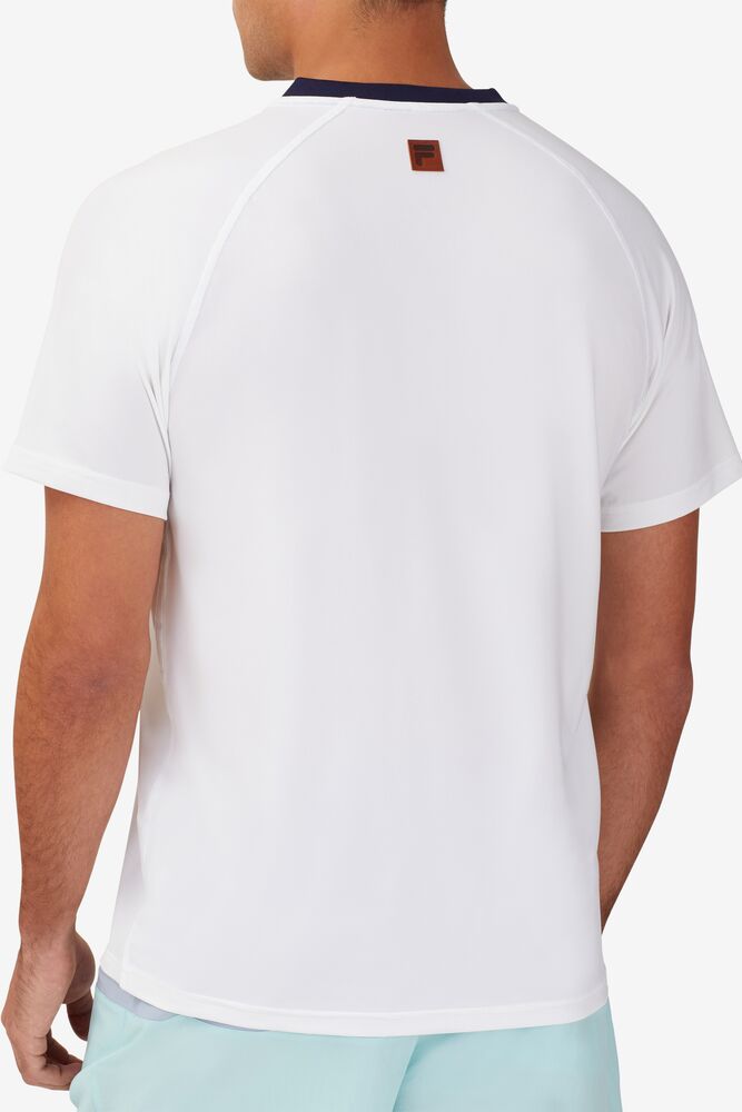 Cross Court Short Sleeve Henley 100 Homme|HZFM-80911762