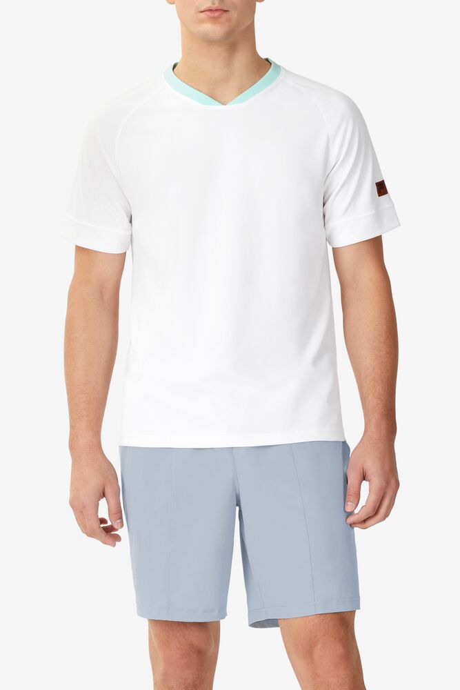 Cross Court Short Sleeve Crew 100 Homme|XMMM-11307717