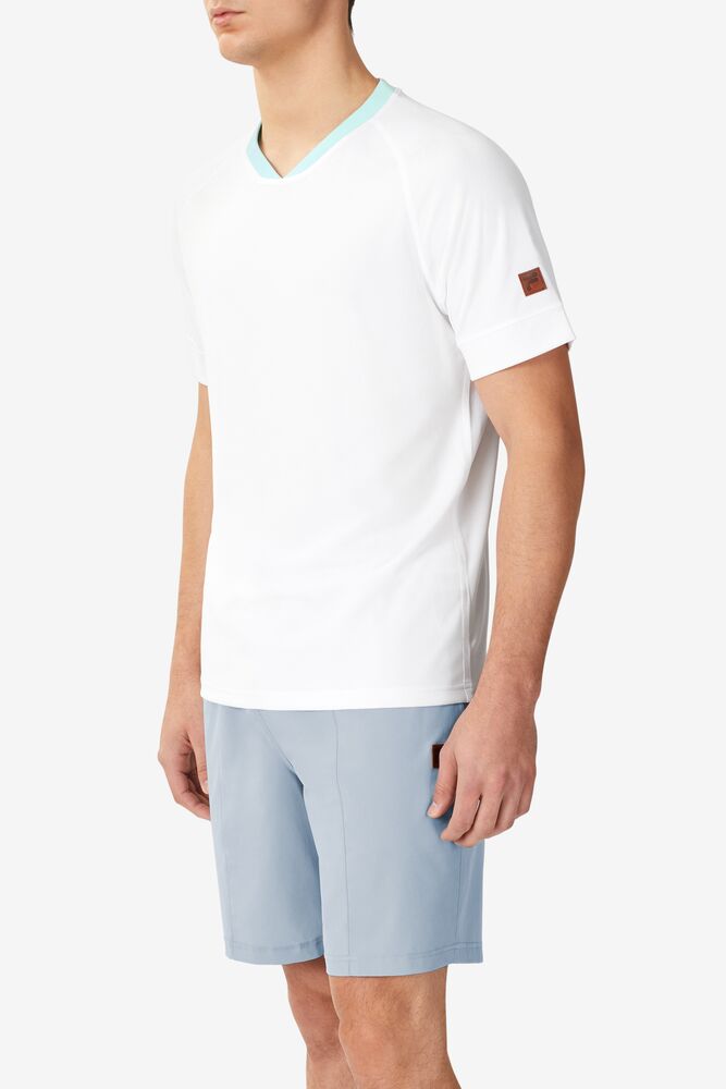 Cross Court Short Sleeve Crew 100 Homme|XMMM-11307717