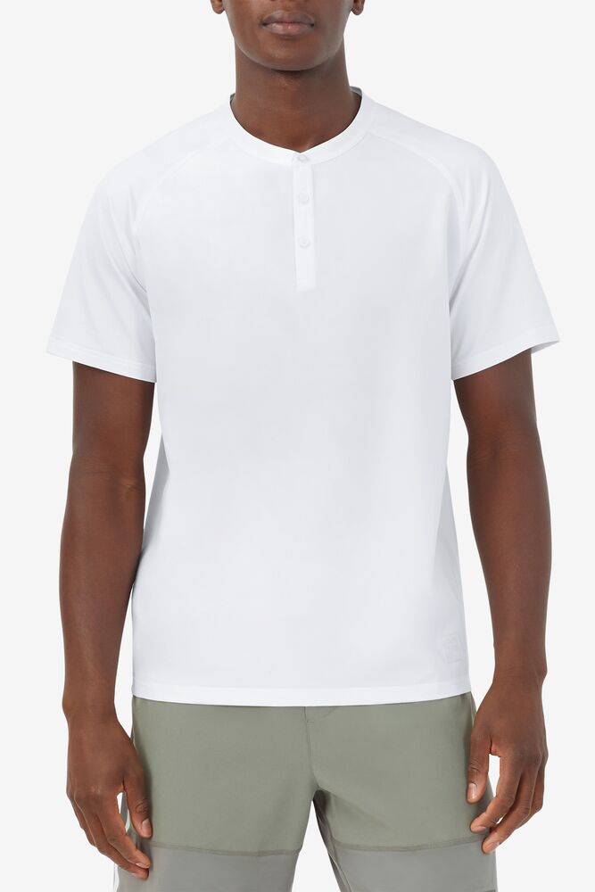 Tie Breaker Short Sleeve Henley 100 Homme|AEMQ-69128989