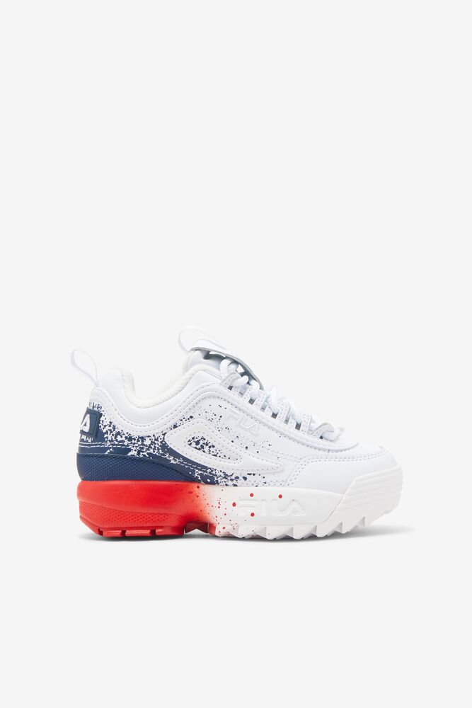 Fila Enfants Disruptor 2 Splatter Wht/Fnvy/Fred Enfants|LAXZ-34691750