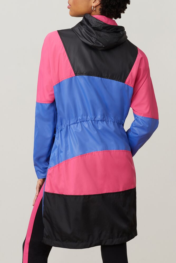 Harlow Anorak Blk/Mage/Ampb Fila Femme|LCWO-89861268