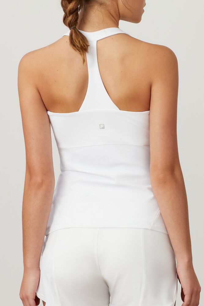 Essentials Halter Tank Blanche Femme|FYYS-03185142