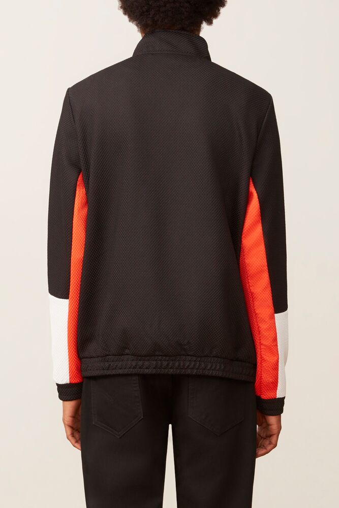 Tiger Mesh 1/4 Zip Chrytomato Homme|YQHX-02818489