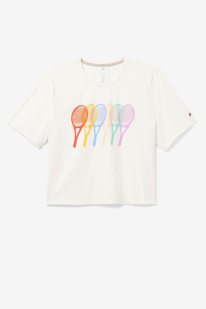 Cross Court Graphic Tee 139 Femme|AYQJ-68997350