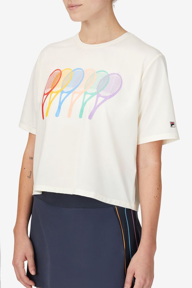 Cross Court Graphic Tee 139 Femme|BION-79380419