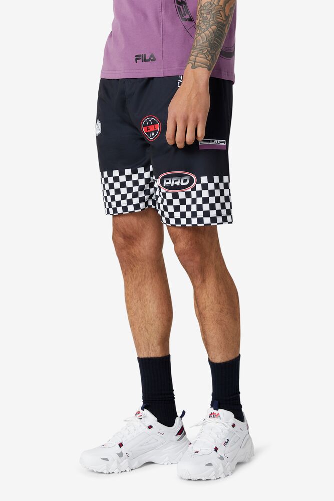 Exzone Checkered Shorts 001 Homme|QBIR-08300540