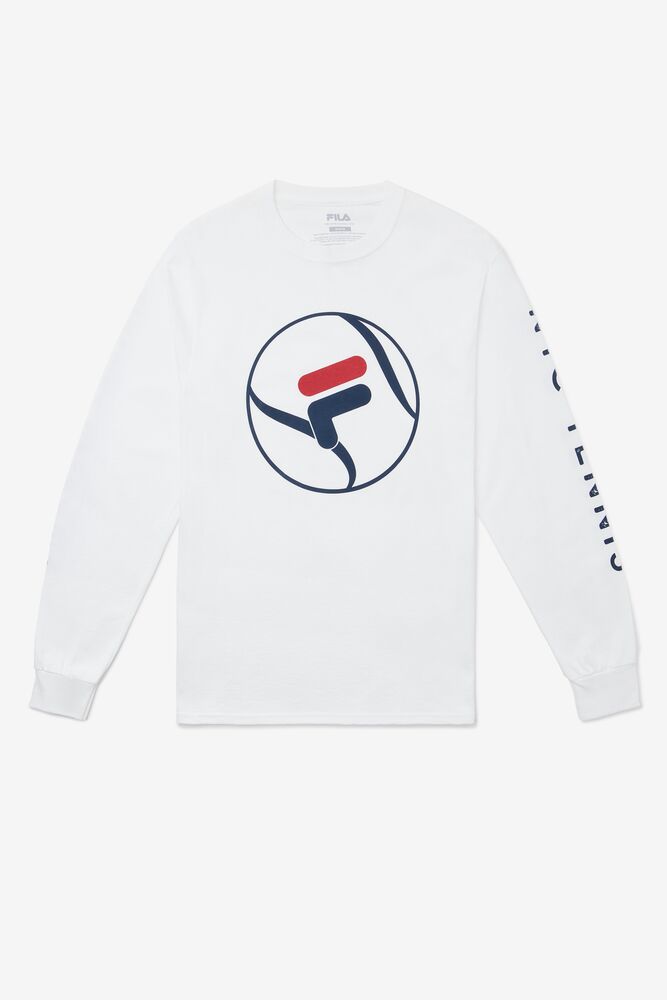 Nyc Long Sleeve Tennis Tee 100 Homme|TCJT-40938408