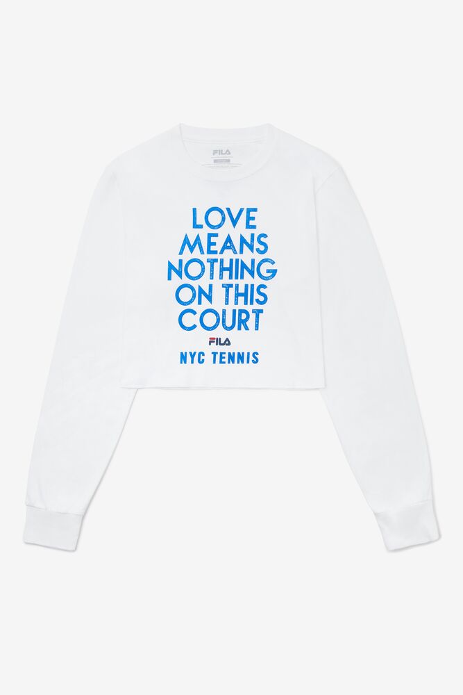 Nyc Loves Means Crops Long Sleeve 100 Femme|DDFW-41257850