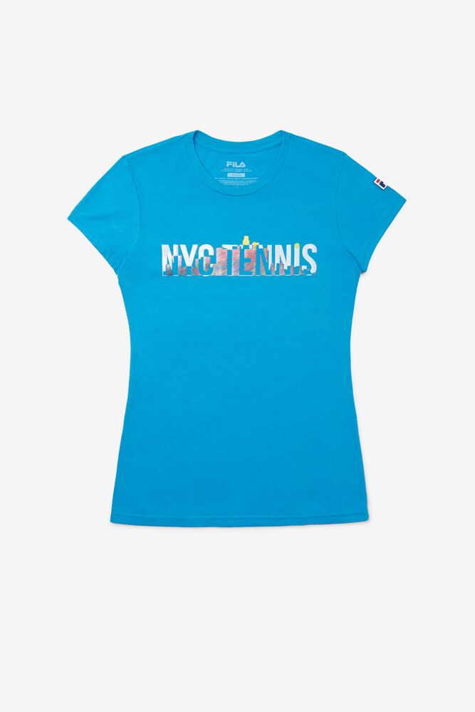 Nyc Tennis Shimmer Tee 451 Femme|UVOZ-47759581