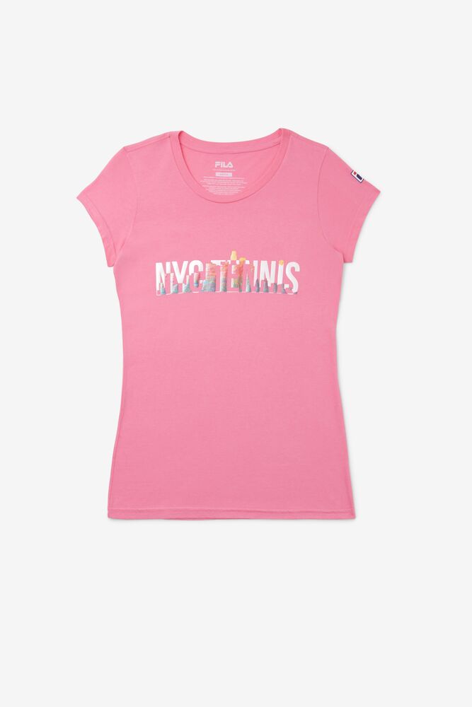 Nyc Tennis Shimmer Tee 662 Femme|WLLY-28288462