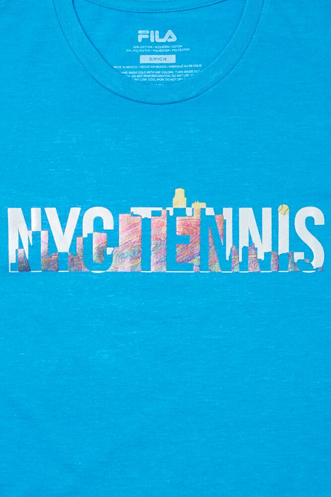 Nyc Tennis Shimmer Tee 451 Femme|NHZU-33506263