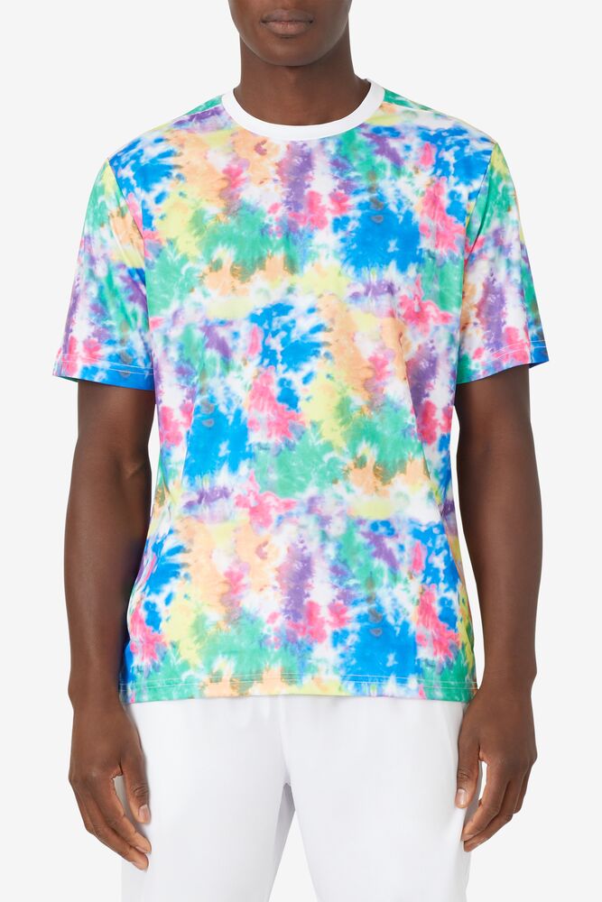 Top Spin Tie Dye Printed Crew 203 Homme|EGNJ-48203303