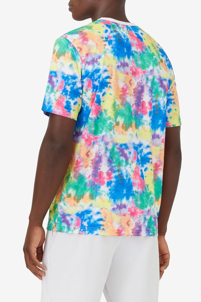 Top Spin Tie Dye Printed Crew 203 Homme|EGNJ-48203303