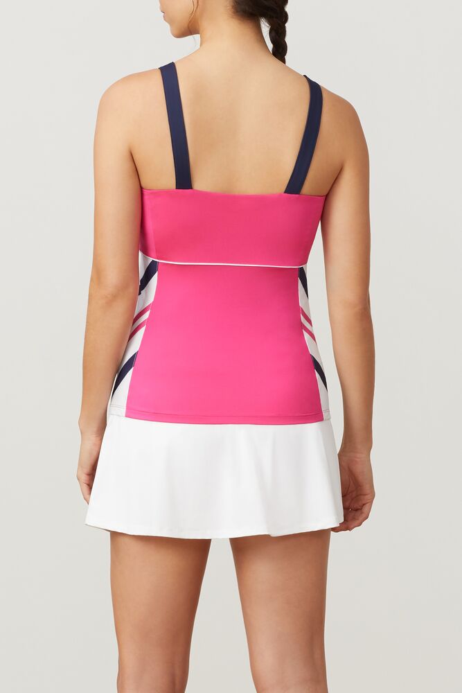 Awning Cami Tank Fprp/Awns/Nvy/W Fila Femme|XLZD-03895490