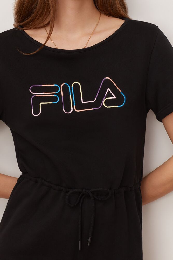 Delaney Romper Noir Fila Femme|BHTF-61338132