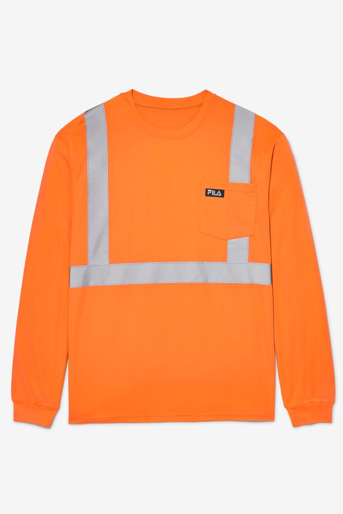 High Visibility Long Sleeve Work Chemise 801 Unisex|LUKR-91311816