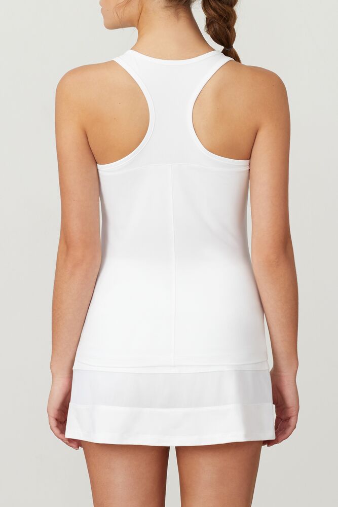 Blanc Line Racerback Tank 100 Femme|JLDF-28435540