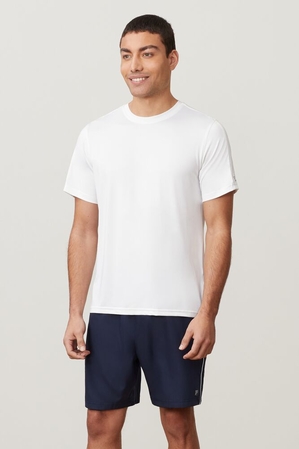 Essentials Heather Mesh Crew Blanche Homme|ZPTM-17221890