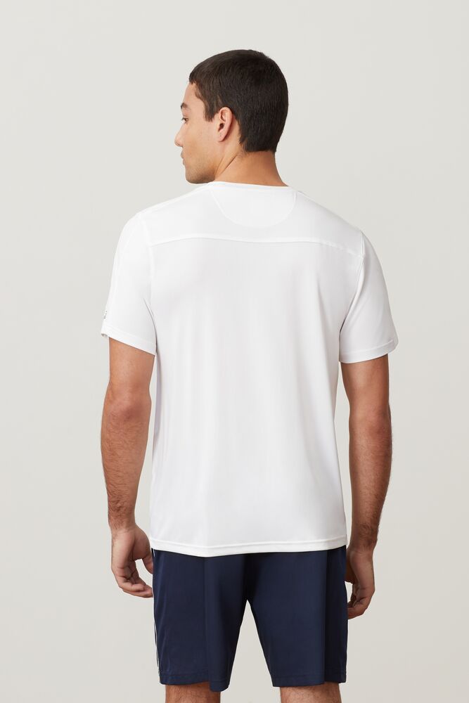 Essentials Heather Mesh Crew Blanche Homme|TCZJ-91872549