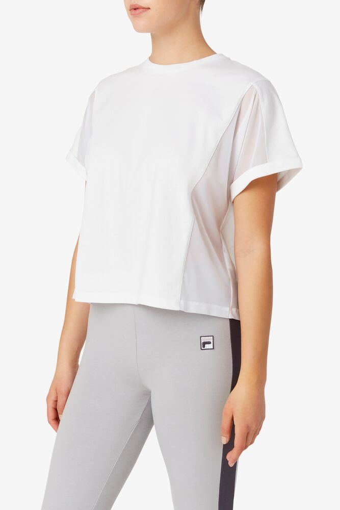 Amytis Mesh Panel Tee 100 Femme|ISPV-30028503