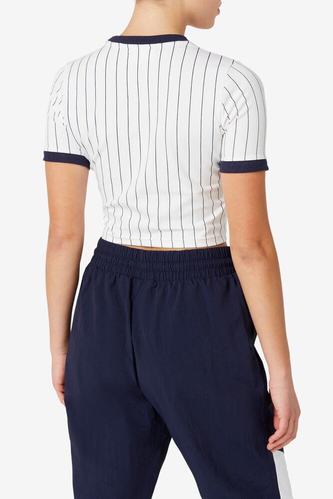 Carola Cropped Ringer Tee 100 Femme|JDCY-68884298