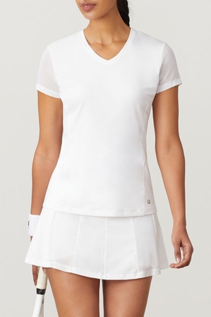 Blanc Line Mesh Slv Top 100 Femme|EAXQ-52677266