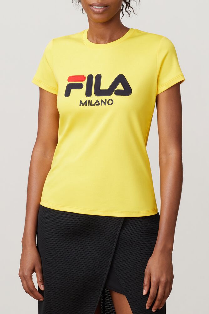 Fila Milano Short Sleeve Femme|SLMN-68123903