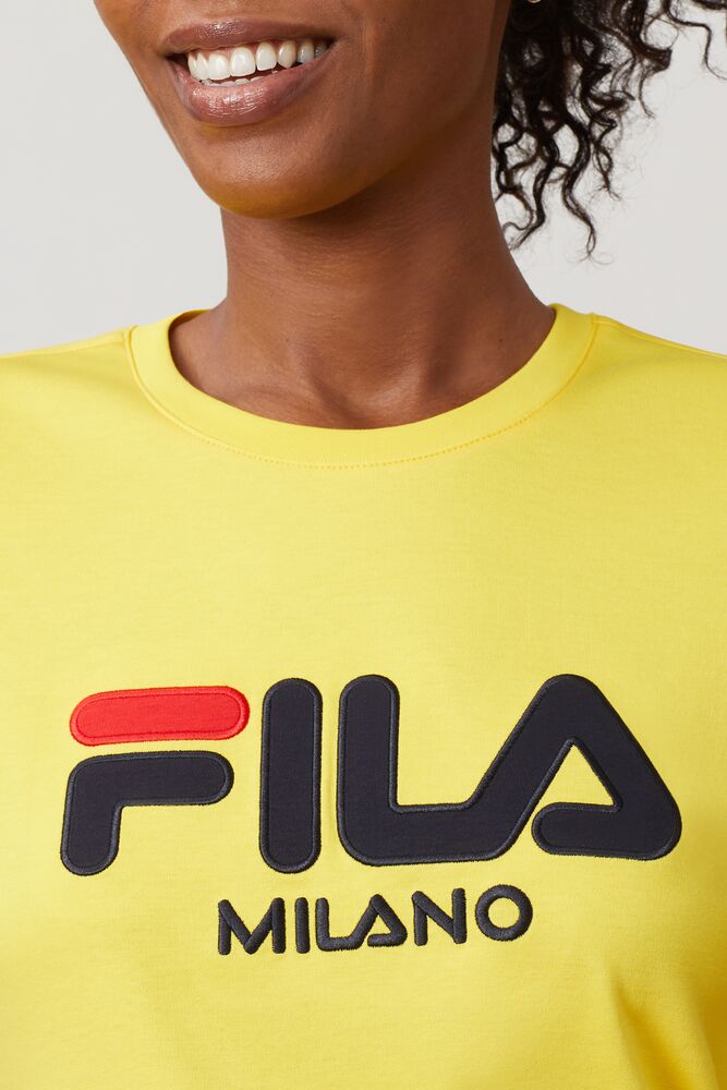 Fila Milano Short Sleeve Femme|SLMN-68123903