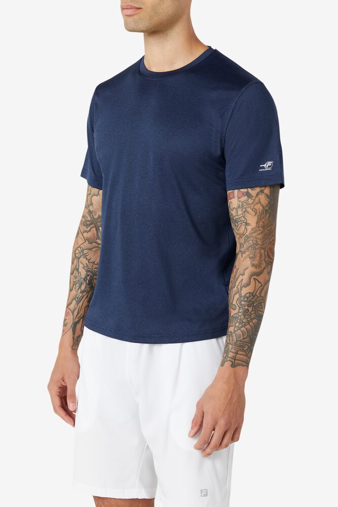 Pickleball Scallop Hem Crew 413 Homme|CNTO-23384110