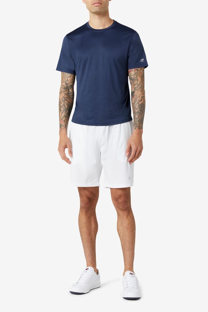 Pickleball Scallop Hem Crew 413 Homme|CNTO-23384110