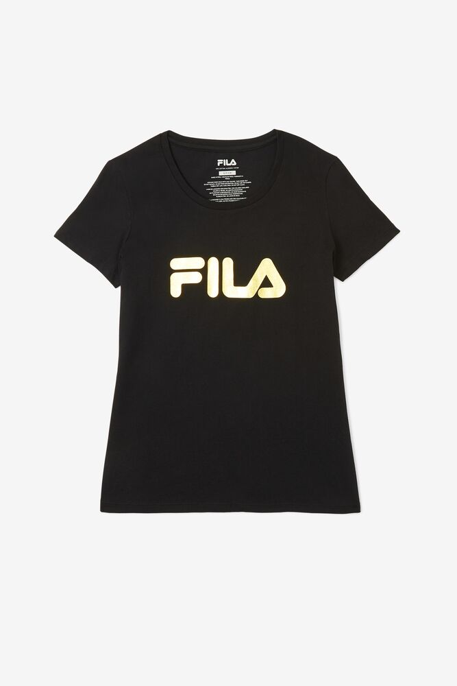 Solid Gold Logo Tee Femme|UBPT-47603776