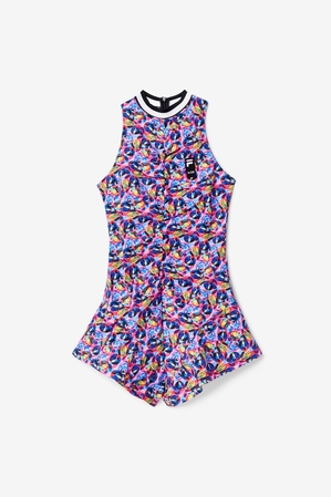 Msgm X Fila Tie Dye Romper 545 Femme|OKQT-16345377