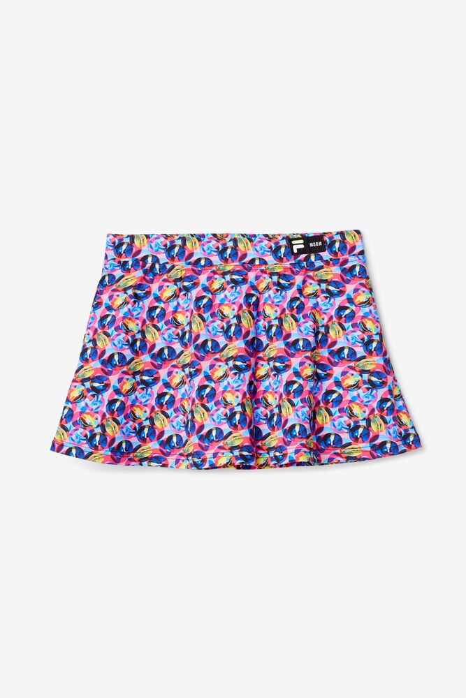 Msgm X Fila Printed Skort 545 Femme|AMNX-04513572