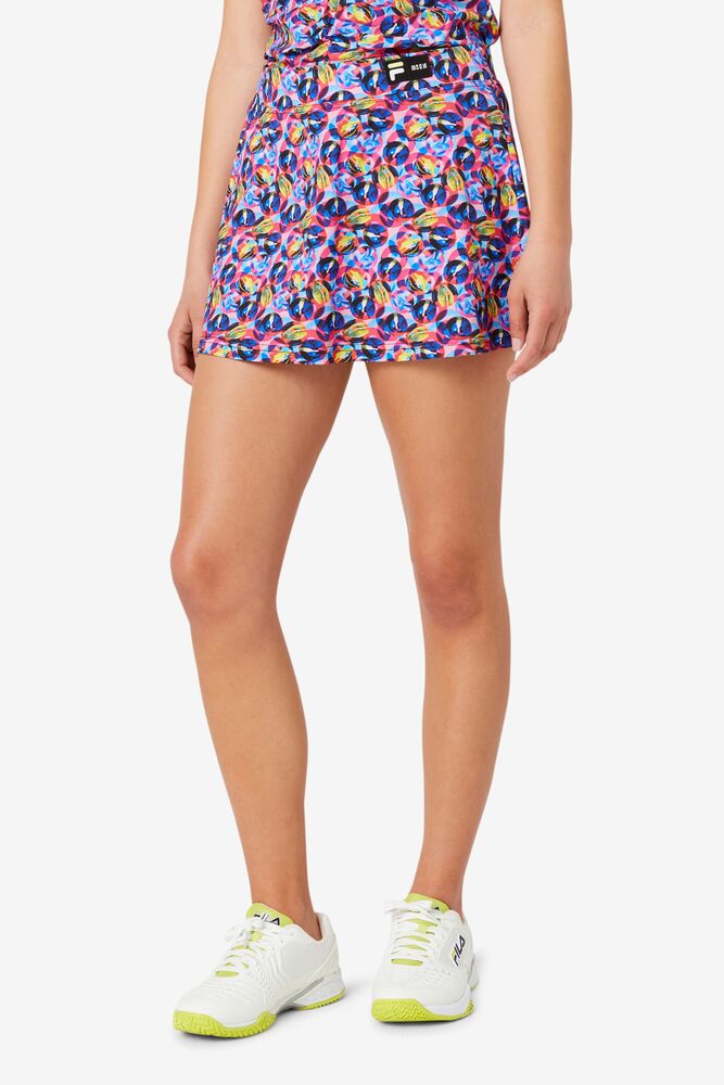 Msgm X Fila Printed Skort 545 Femme|AMNX-04513572