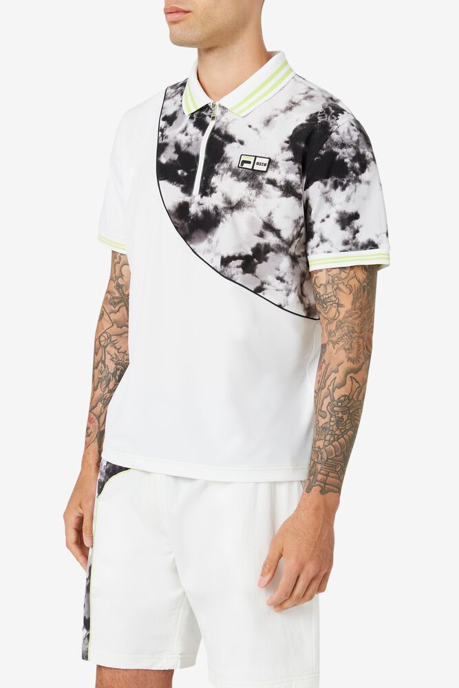 Msgm X Fila Printed Polo 001 Homme|NZBR-27583106