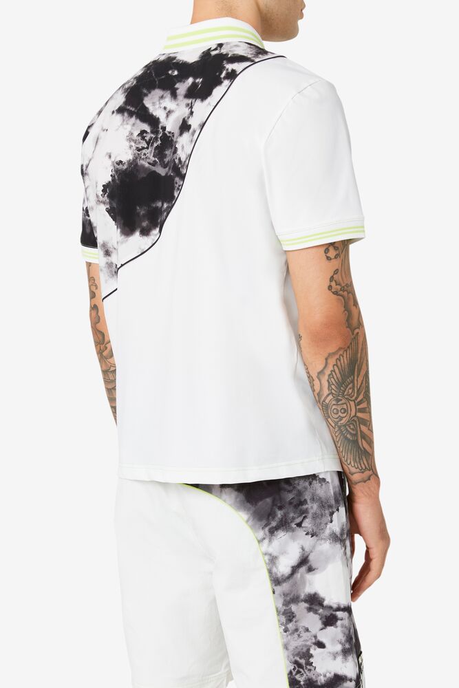 Msgm X Fila Printed Polo 001 Homme|NZBR-27583106