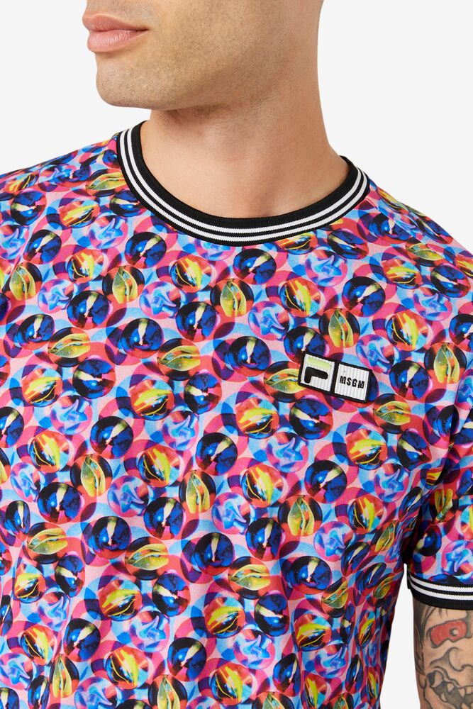 Msgm X Fila Multi Colored Crew 545 Homme|UEYI-85143145